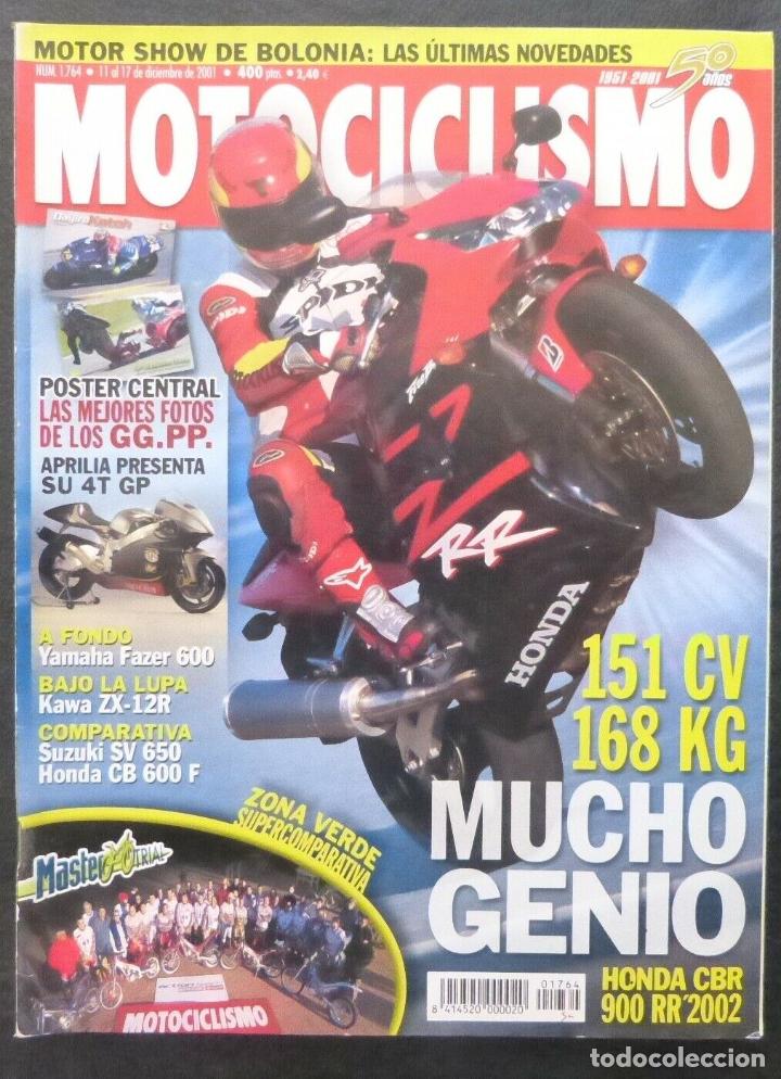 Cars and Motorcycles: REVISTA MOTOCICLISMO,A&Ntilde;O 2001,NUMERO 1764, Mucho genio,Honda CBR 900 RR,2002