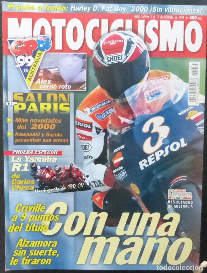 Cars and Motorcycles: REVISTA MOTOCICLISMO,A&Ntilde;O 1999,NUMERO 1650, Con una mano