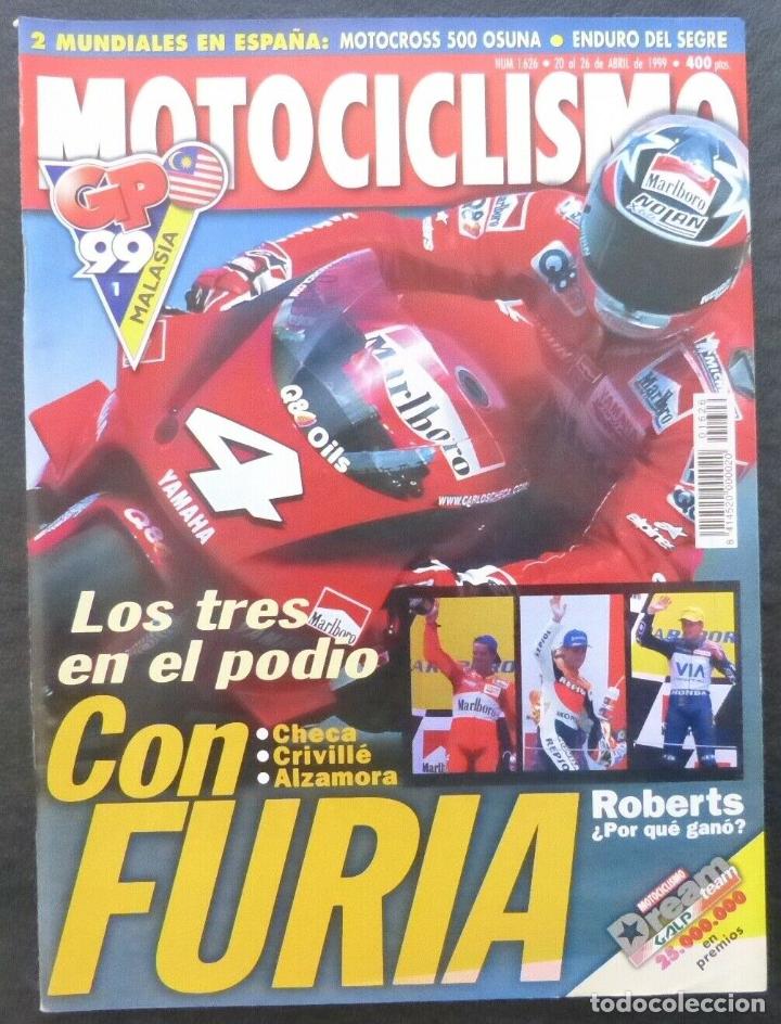Cars and Motorcycles: REVISTA MOTOCICLISMO,A&Ntilde;O 1999,NUMERO 1626, Los tres en el podio,con furia:Checa