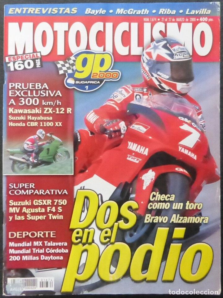 Cars and Motorcycles: REVISTA MOTOCICLISMO,A&Ntilde;O 2000,NUMERO 1674, Dos en el podio,Checa como un toro
