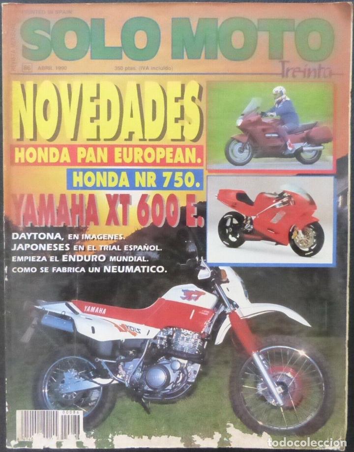Cars and Motorcycles: REVISTA SOLO MOTO,A&Ntilde;O 1990,NUMERO 86, HONDA PAN EUROPEAN.