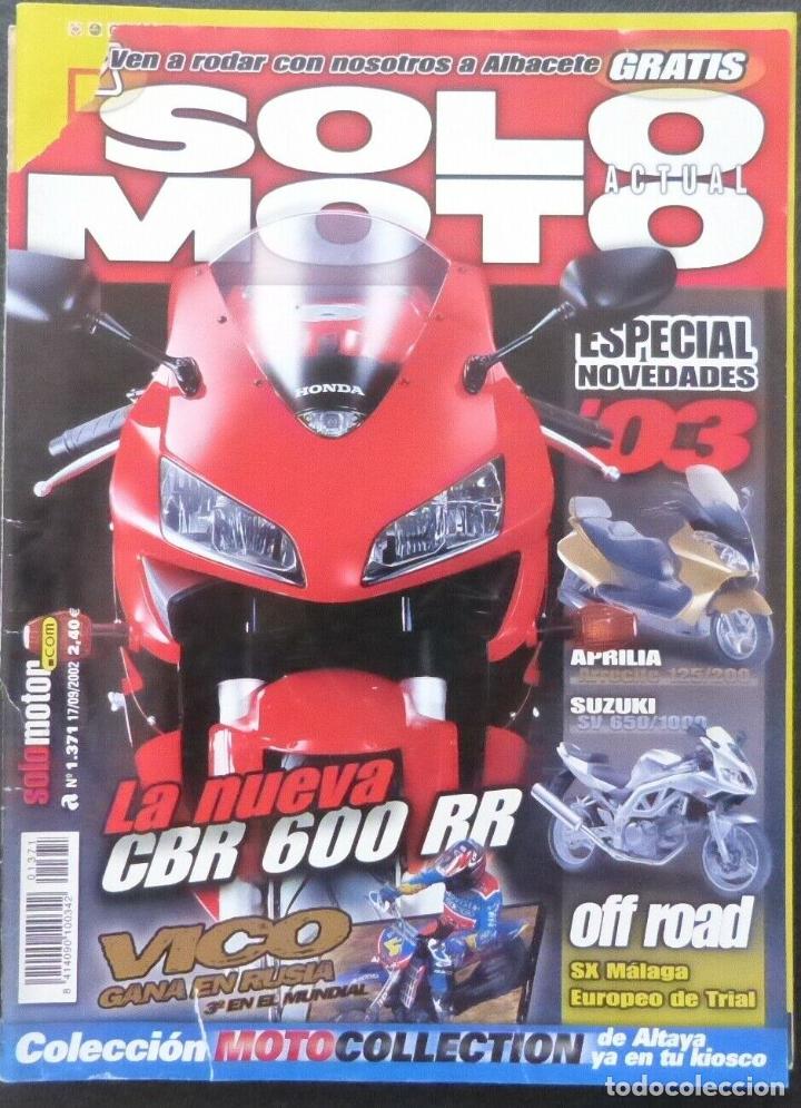 Voitures et Motocyclettes: REVISTA Solo Moto,A&Ntilde;O 2002,NUMERO 1371,La nueva CBR 600 RR