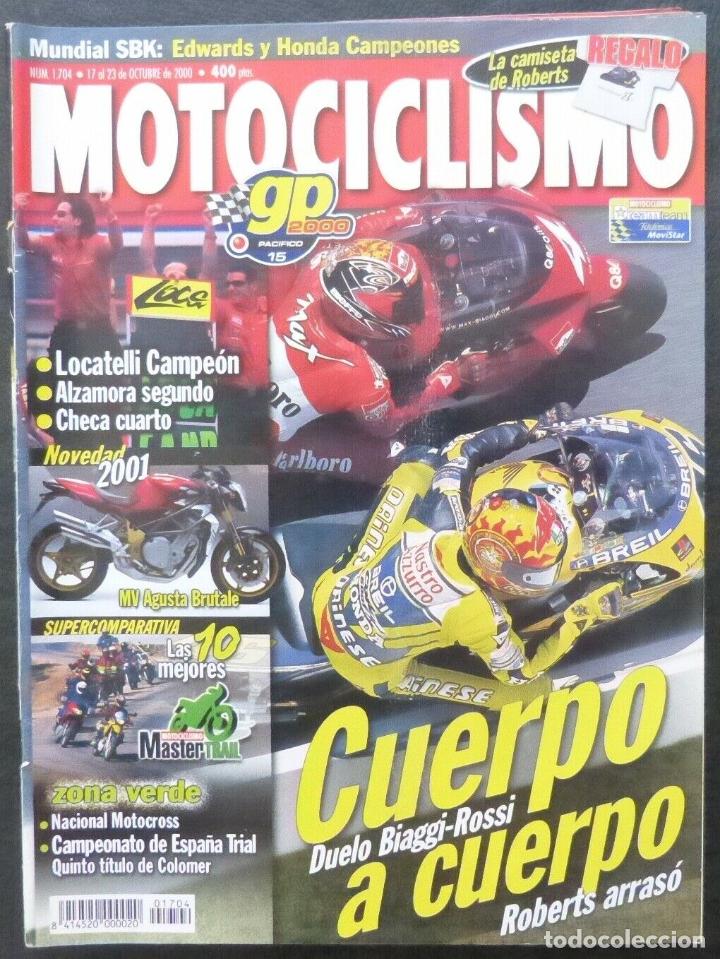 Cars and Motorcycles: REVISTA MOTOCICLISMO,A&Ntilde;O 2000,NUMERO 1704,Cuerpo a cuerpo,duelo Biaggi-Rossi