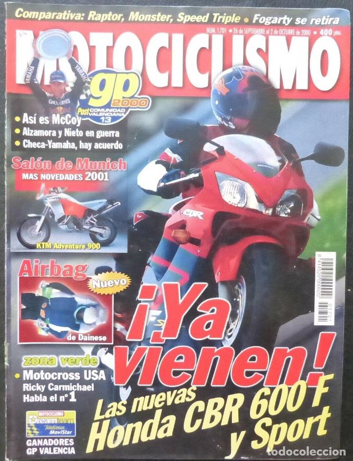 Cars and Motorcycles: REVISTA MOTOCICLISMO,A&Ntilde;O 2000,NUMERO 1701,!Ya vienen!Las nuevas Honda CBR 600