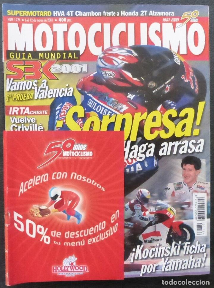 Cars and Motorcycles: REVISTA MOTOCICLISMO,A&Ntilde;O 2001,NUMERO 1724,Sorpresa! Haga arrasa