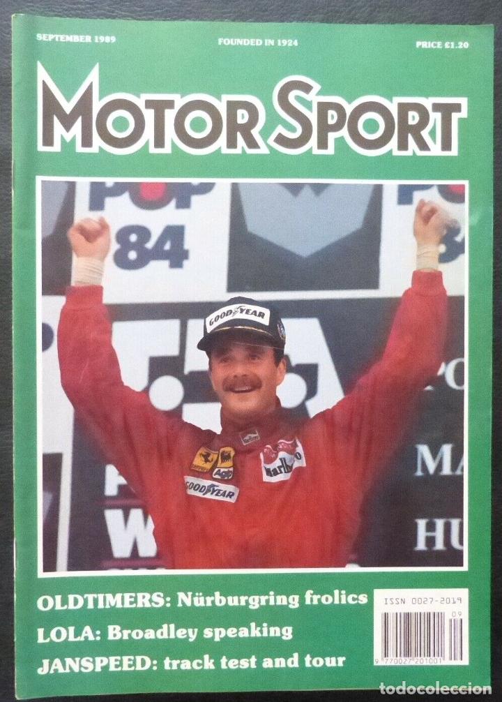 Cars and Motorcycles: Revista Motor Sport -Vol LXV-No.09-The Teesdale Publishing-1989-September-London