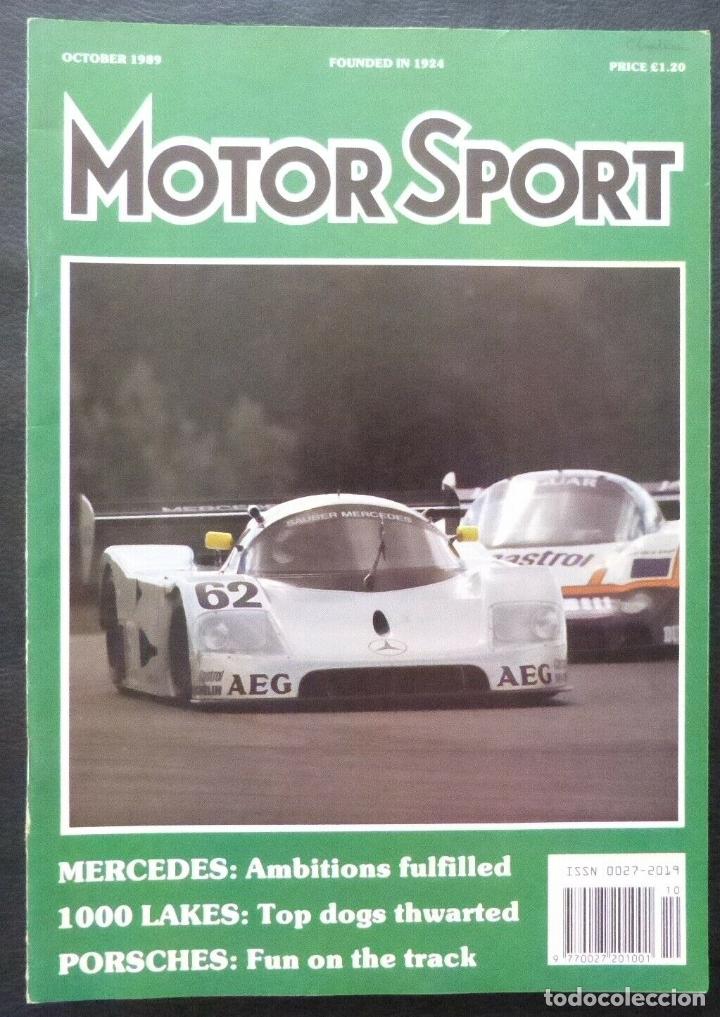 Cars and Motorcycles: Revista Motor Sport -Vol LXV-No.10-The Teesdale Publishing-1989-London,October