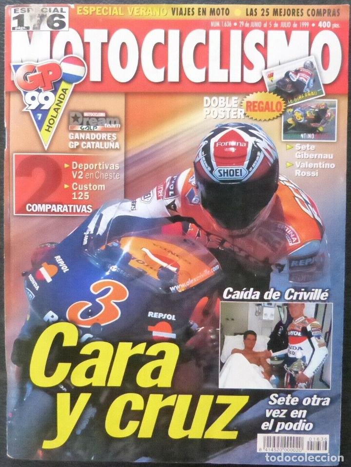 Cars and Motorcycles: REVISTA MOTOCICLISMO,A&Ntilde;O 1999,NUMERO 1636,Cara y Cruz,Caida de Criville.