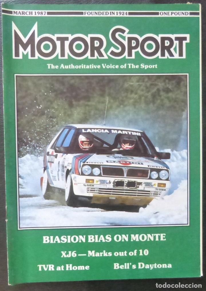 Cars and Motorcycles: Revista Motor Sport -Vol LXIII-No.03-The Teesdale Publishing-1987-London,March