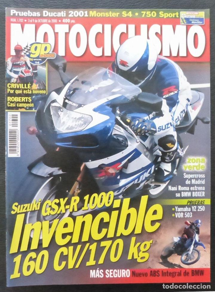 Cars and Motorcycles: REVISTA MOTOCICLISMO,A&Ntilde;O 2000,NUMERO 1702,Suzuki GSX-R 1000,INVENCIBLE,160 CV