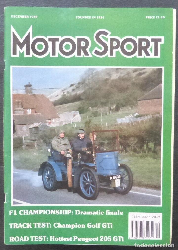 Cars and Motorcycles: Revista Motor Sport -Vol LXV-No.12-The Teesdale Publishing-1989-London,December