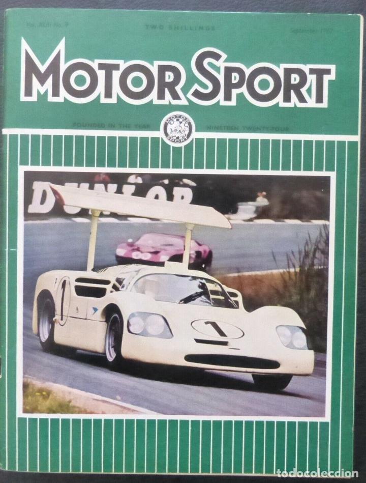 Cars and Motorcycles: Revista Motor Sport -1967-September-Vol XLIII-No.09-The Teesdale Publishing
