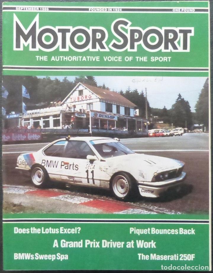 Cars and Motorcycles: Revista Motor Sport -Vol LXII-N.09-September-1986-The Teesdale Publishing-London