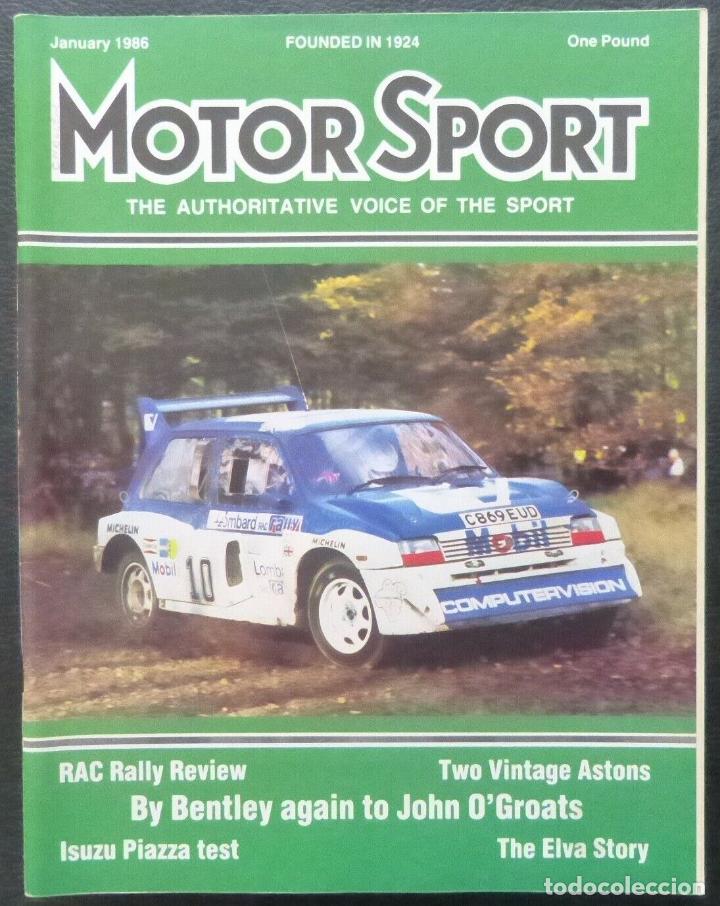 Carros e motociclos: Revista Motor Sport -Vol LXII-No.01-The Teesdale Publishing-1986-London,January
