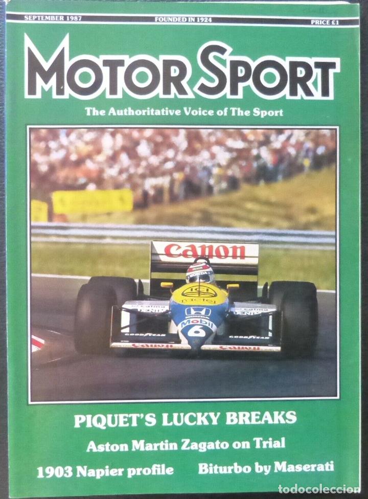 Carros e motociclos: Revista Motor Sport -Vol LXIII-No.09-The Teesdale Publishing-1987-September