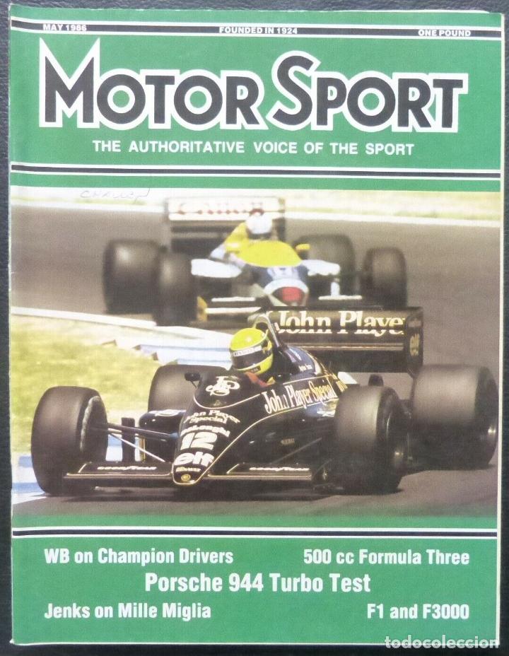 Voitures et Motocyclettes: Revista Motor Sport -Vol LXII-No.05-The Teesdale Publishing-1986-London,May