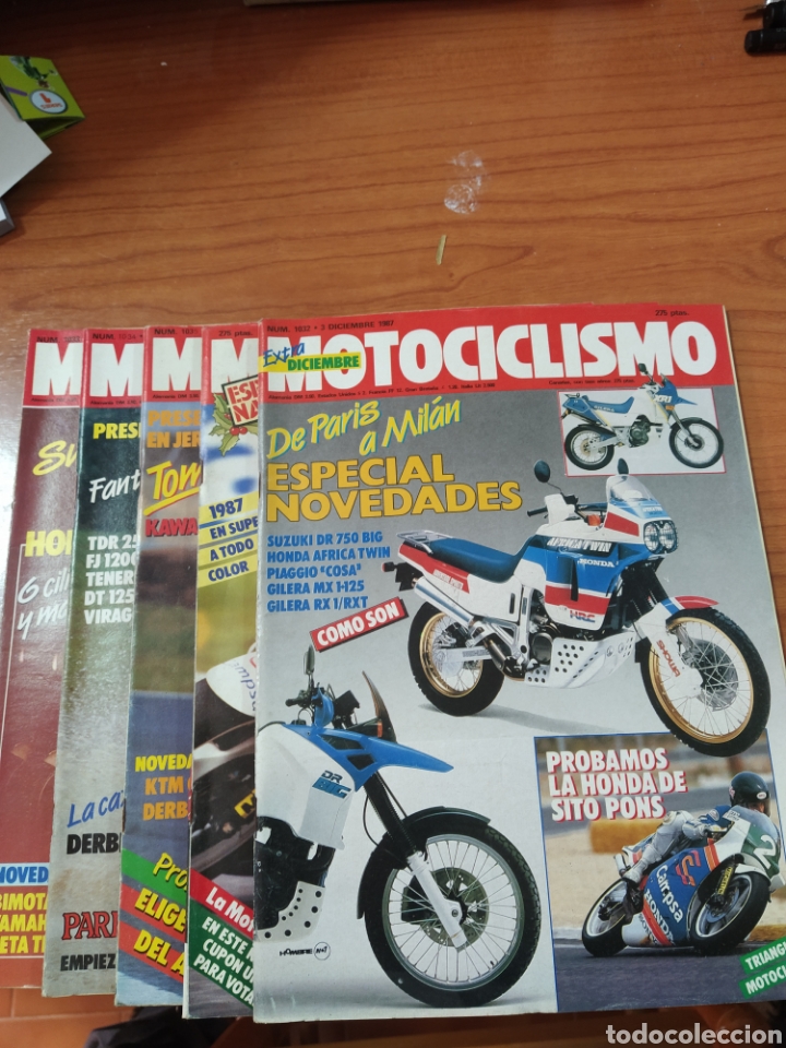 Carros e motociclos: Lote de 5 revistas motociclismo n&uacute;meros 1033 1034 1035 1036 1032