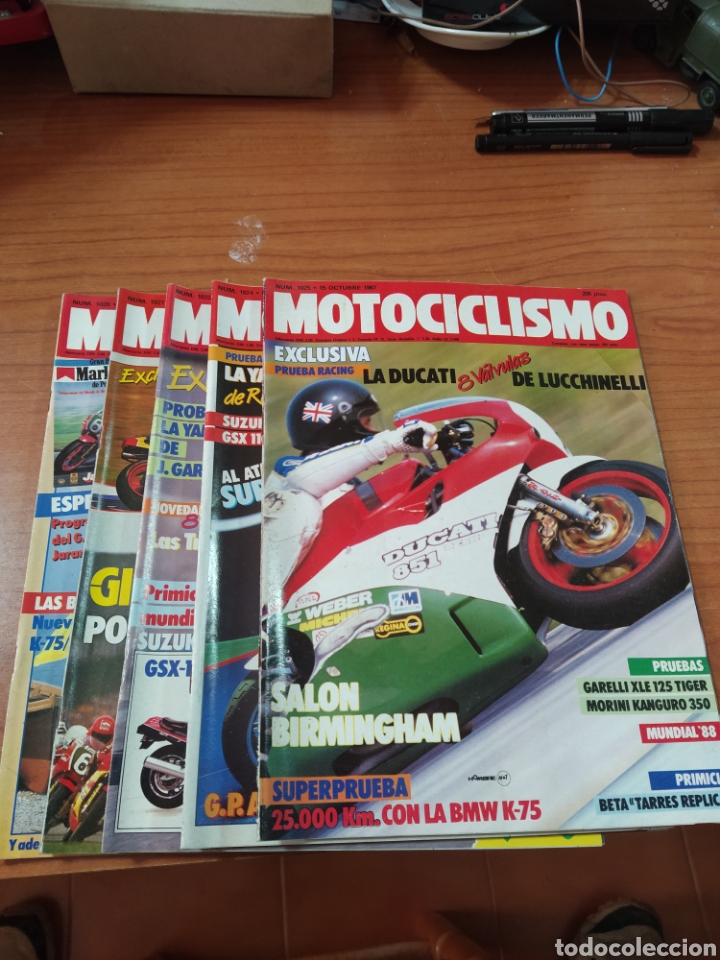 Carros e motociclos: Lote de 5 revistas motociclismo n&uacute;meros 1020 1021 1022 1024 1025