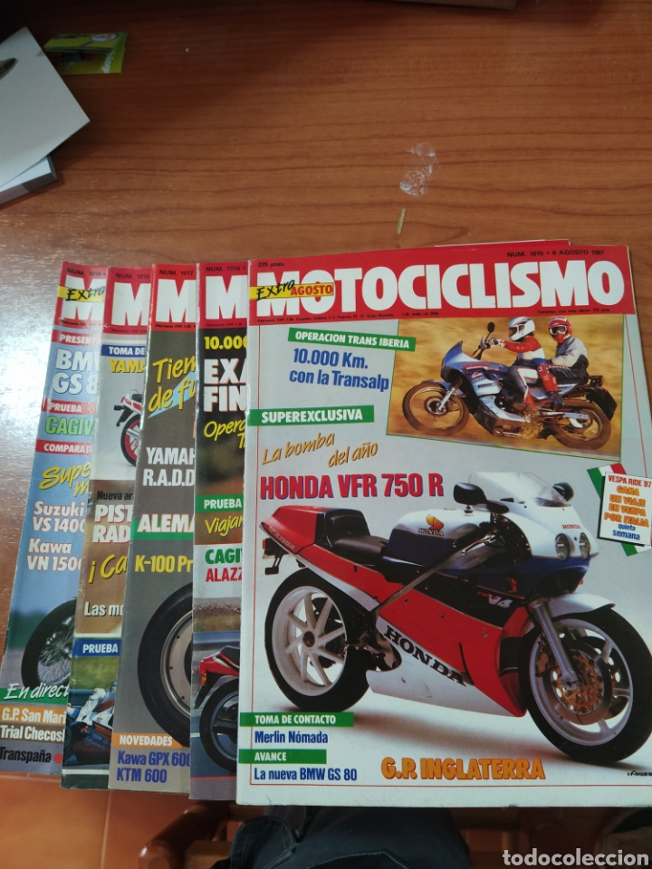 Carros e motociclos: Lote de 5 revistas motociclismo n&uacute;meros 1019 1018 1017 1016 1015