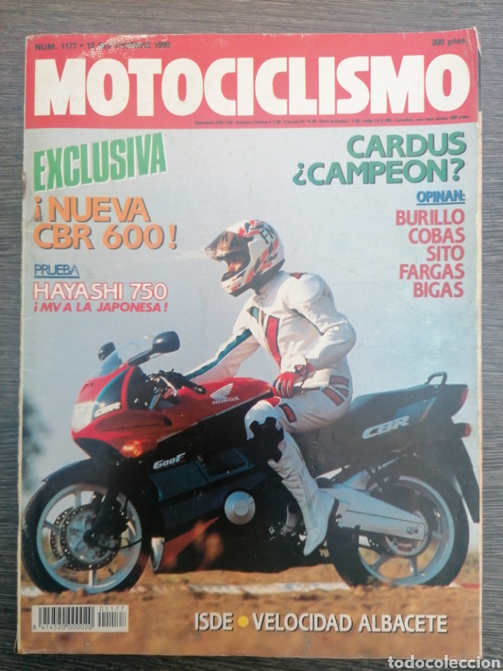 Autos und Motorr&auml;der: MOTOCICLISMO 1177 1990 HAYASHI 750, JORDI ARCARONS, HUSQVARNA CR 250, CARLOS CARD&Uacute;S.