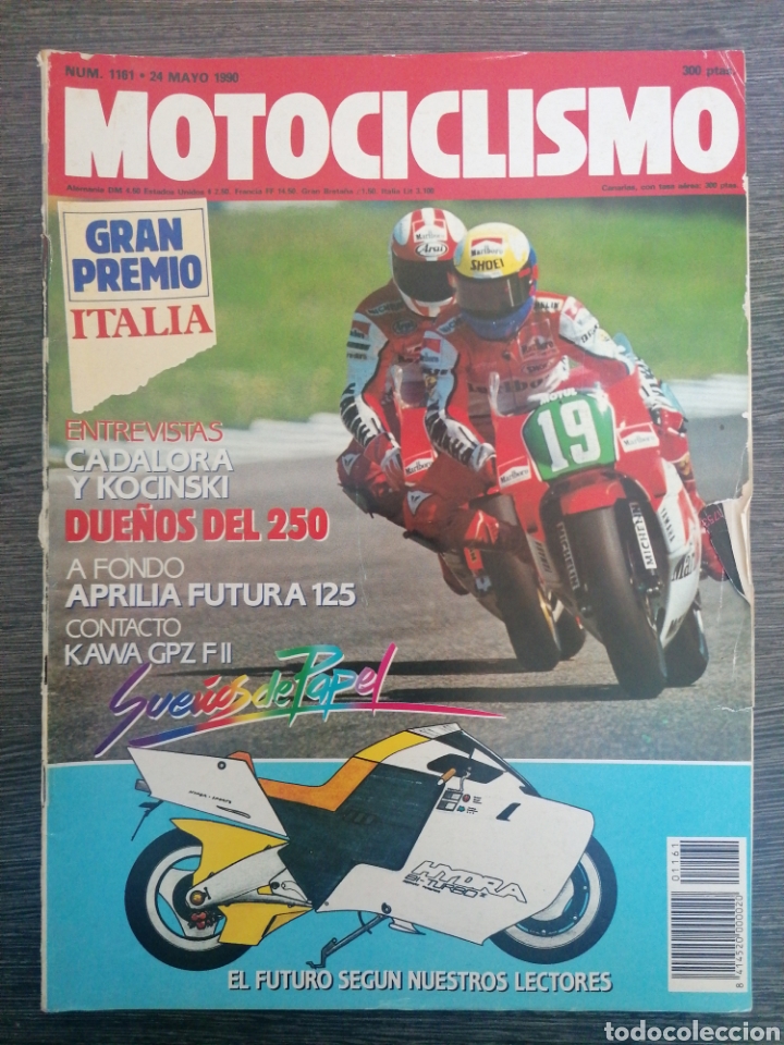 Autos und Motorr&auml;der: MOTOCICLISMO 1161 1990 CADALORA, KOCINSKI, APRILIA FUTURA 125, KAWA GPZ FII, GAS-GAS TRIAL 125