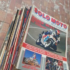 Coches y Motocicletas: LOTE DE 48 EJEMPLARES DE LA REVISTA SOLO MOTO ACTUAL. FINALES DE AÑOS 80 Y PRINCIPIOS DE LOS 90.. Lote 313179413