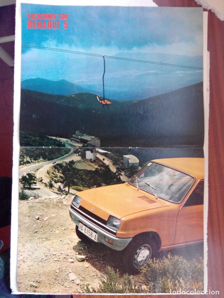 Autos und Motorr&auml;der: POSTER RENAULT 5 - medidas 51 X 32 Cm
