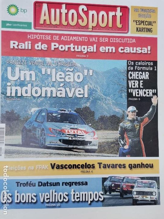 Autos und Motorr&auml;der: 2002 JORNAL AUTO SPORT - RALLY DE PORTUGAL - FORMULA 1 - TROF&Eacute;O DATSUN REGRESSA