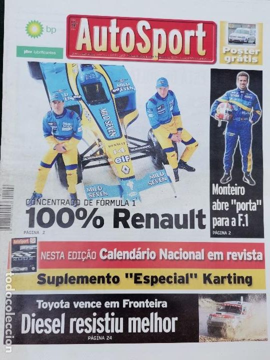 Autos und Motorr&auml;der: 2002 JORNAL AUTO SPORT - RENAULT FORMULA 1 - RALLYE FRONTEIRA - RALLY DA SU&Eacute;CIA