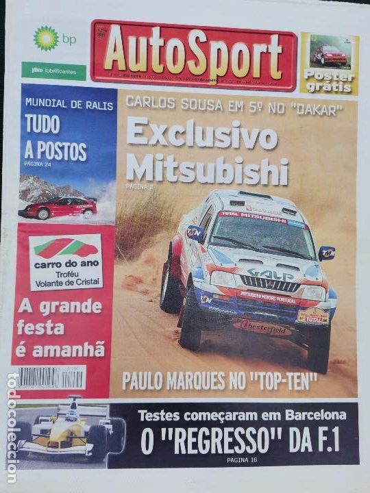 Autos und Motorr&auml;der: 2002 JORNAL AUTO SPORT - CARLOS SOUZA NO DAKAR - MUNDIAL DE RALLYS