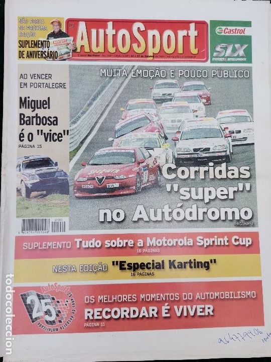 Autos und Motorr&auml;der: 2002 JORNAL AUTO SPORT - RALLY DEPORTALEGRE - CORRIDAS ESTORIL - KARTING BOMBARRAL