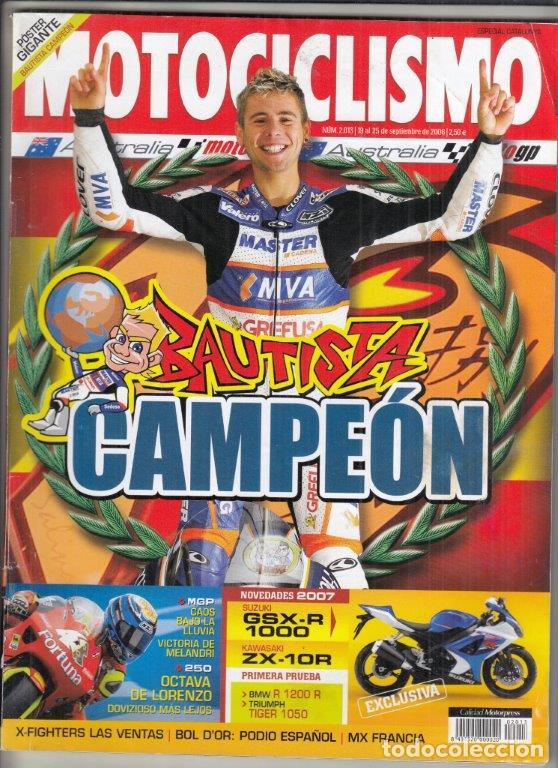 Cars and Motorcycles: REVISTA MOTOCICLISMO N&ordm; 2013 A&Ntilde;O 2006. ANALISIS: TRIUMPH TIGER 1050. INCLUYE POSTER.