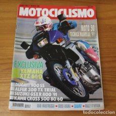 Coches y Motocicletas: MOTOCICLISMO 1202, 7 MARZO 1991. YAMAHA XTZ 660, DUCATI 900 SS, SUZUKI GSX, KAWASAKI CROSS...