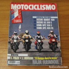 Coches y Motocicletas: MOTOCICLISMO 1222, 25 JULIO 1991. SUZUKI BANDIT 400, GS 500, KAWASAKI GPZ 500, 400...