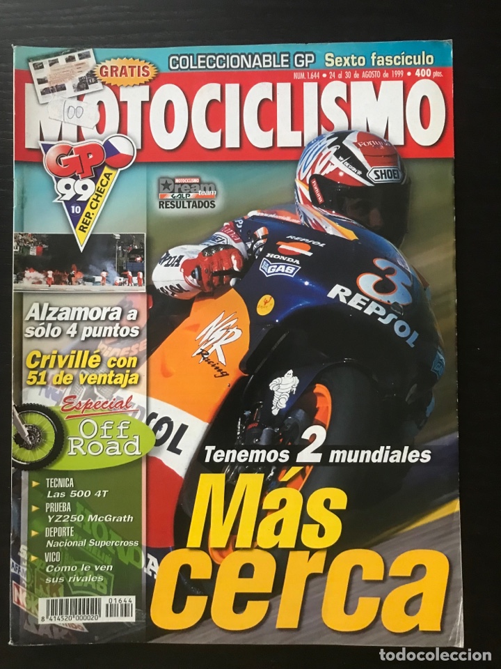 Coches y Motocicletas: MOTOCICLISMO N&ordm; 1644 - AGO 1999 - VOXAN ROADSTER / DOOHAN / HUSQVARNA 610 LT / YAMAHA YZ 250