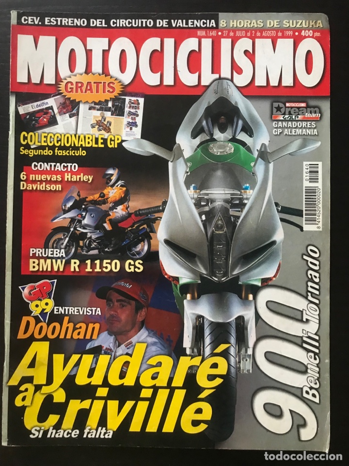 Cars and Motorcycles: MOTOCICLISMO N&ordm; 1640 - JUL 1999 - BENELLI TORNADO 900 / GAMA HARLEY 2000 / BMW R 1150 GS / DOOHAN