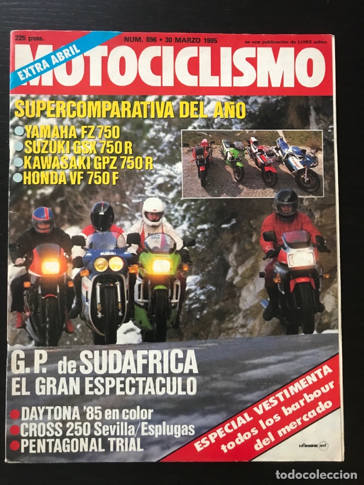 Coches y Motocicletas: MOTOCICLISMO N&ordm; 896 - HARLEY J 1000 / INDIAN POWER PLUS 1000 / YAMAHA FZ / SUZUKI GSX 750 R / VF 750