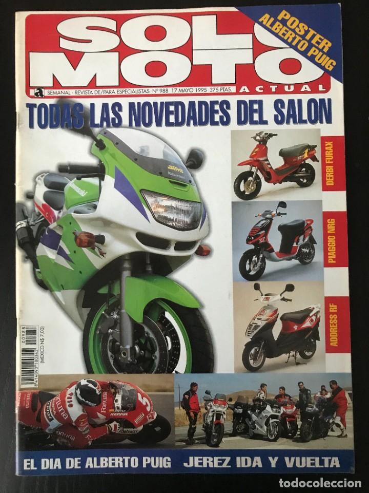 Autos und Motorr&auml;der: SOLO MOTO N&ordm; 988 - SALON MOTO BARCELONA MOTO GP ESPA&Ntilde;A POSTER ALBERTO PUIG HONDA CBR 600 F VFR 750 F