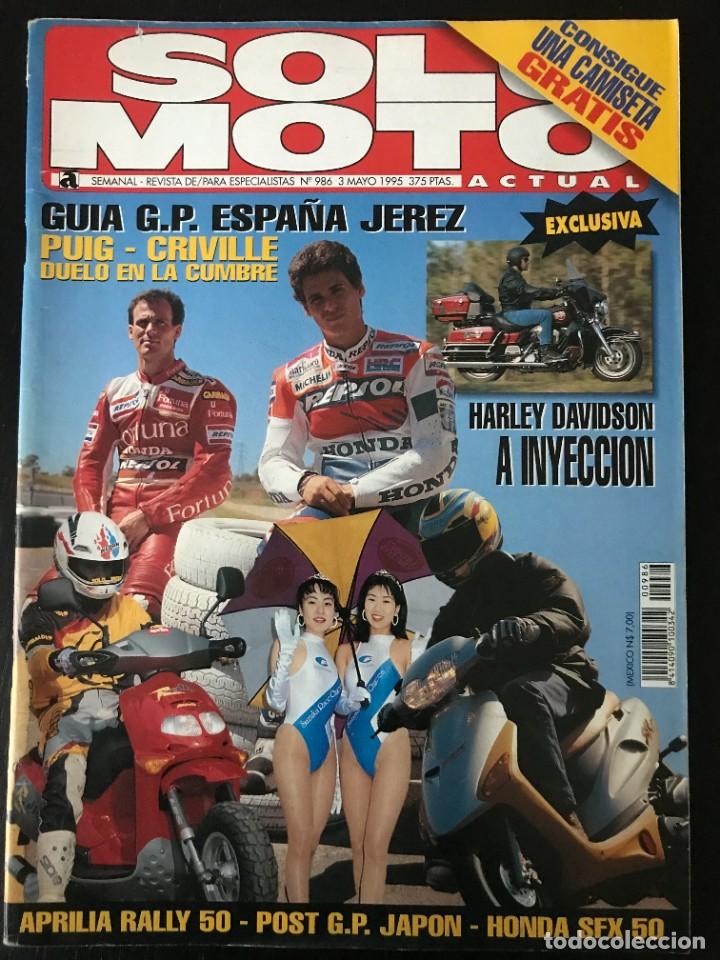 Autos und Motorr&auml;der: SOLO MOTO N&ordm; 986 - HARLEY FLHTCI APRILIA RALLY 50 PEGASO 650 GUIA GP ESPA&Ntilde;A JEREZ HONDA SFX 50