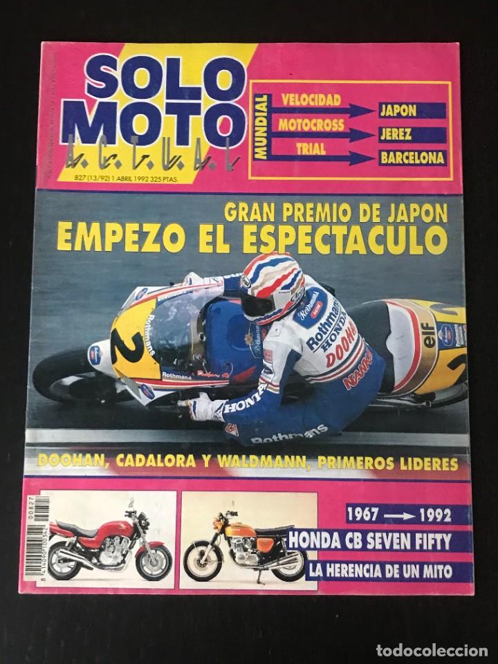 Cars and Motorcycles: SOLO MOTO N&ordm; 827 - HONDA CB 750 SEVEN FIFTY GP JAPON MOTOCROSS TRIAL ENDURO MECATECNO CR-7