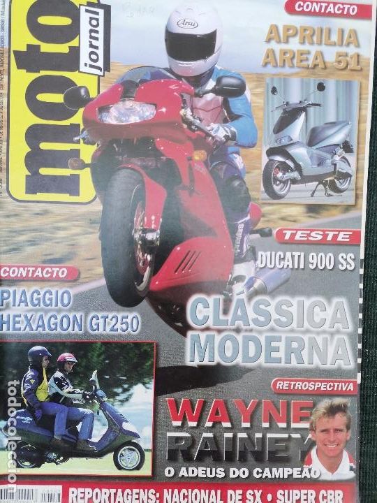 Cars and Motorcycles: 1998 REVISTA MOTO JORNAL - DUCATTI 900 SS - PIAGGIO XESAGON GT 250 - NACIONAL DE SX