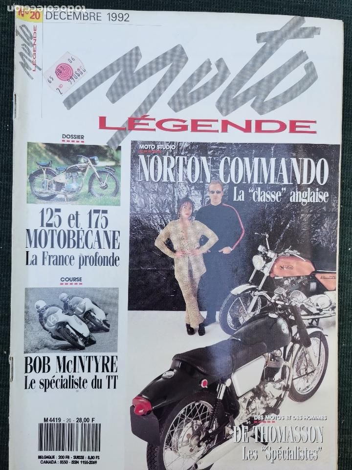 Cars and Motorcycles: 1992 REVISTA MOTO LEGENDE - MOTOBECANE - NORTON COMMANDO