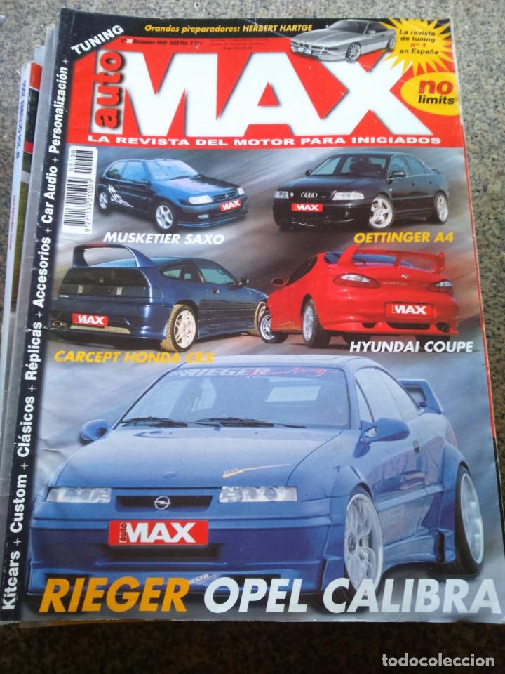 Cars and Motorcycles: REVISTA AUTO MAX -- N&ordm; 38 -- 1999 -- HYUNDAI COUPE / HONDA CRX / OPEL CALIBRA / ETC --