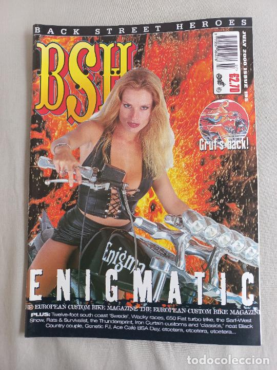 Cars and Motorcycles: BSH BACK STREET HEROES. Issue No 195. JULY 2000. THE EUROPEAN CUSTOM BIKE MAGAZINE. REVISTA MOTOS