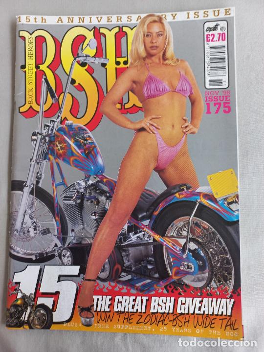 Voitures et Motocyclettes: BSH BACK STREET HEROES Issue No 175. NOVEMBER 1998. THE EUROPEAN CUSTOM BIKE MAGAZINE. REVISTA MOTOS