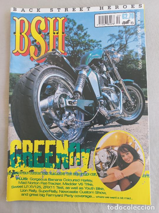 Voitures et Motocyclettes: BSH BACK STREET HEROES Issue No 185 september 1999. THE EUROPEAN CUSTOM BIKE MAGAZINE. REVISTA MOTOS