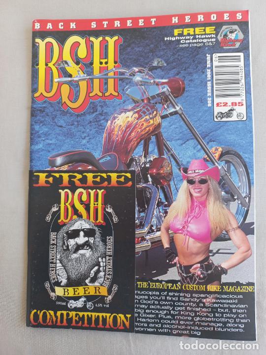 Voitures et Motocyclettes: BSH BACK STREET HEROES Issue No 206 JUNE 2001. THE EUROPEAN CUSTOM BIKE MAGAZINE. REVISTA MOTOS