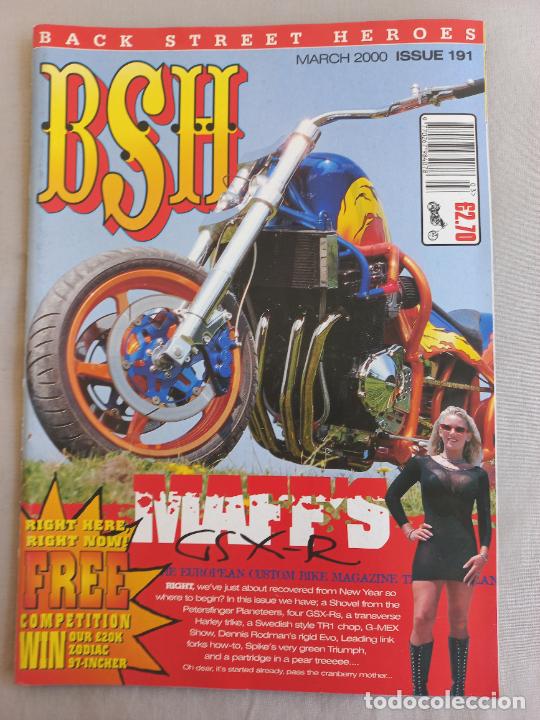 Voitures et Motocyclettes: BSH BACK STREET HEROES Issue No 191 MARCH 2000. THE EUROPEAN CUSTOM BIKE MAGAZINE. REVISTA MOTOS