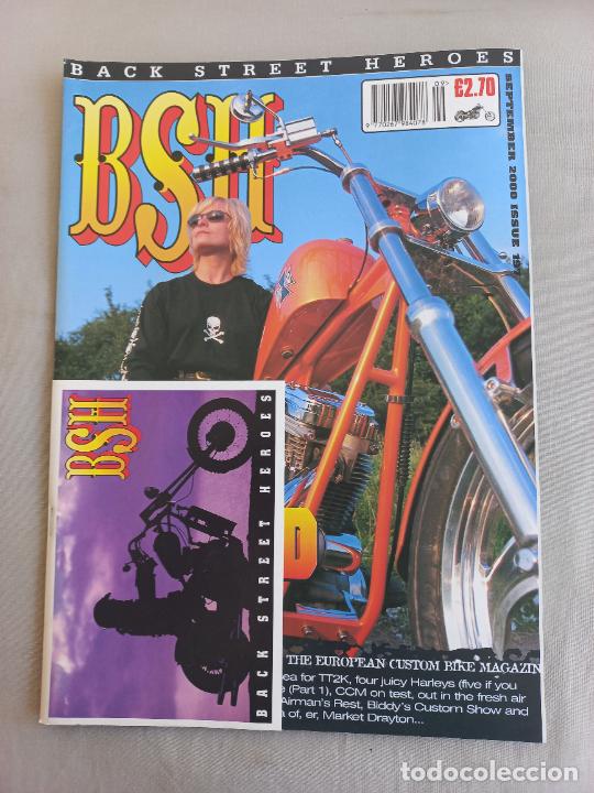 Voitures et Motocyclettes: BSH BACK STREET HEROES Issue No 197 SEPTEMBER 2000. THE EUROPEAN CUSTOM BIKE MAGAZINE. REVISTA MOTOS