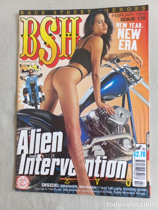 Voitures et Motocyclettes: BSH BACK STREET HEROES Issue No 178 FEBRUARY 1999. THE EUROPEAN CUSTOM BIKE MAGAZINE REVISTA MOTOS